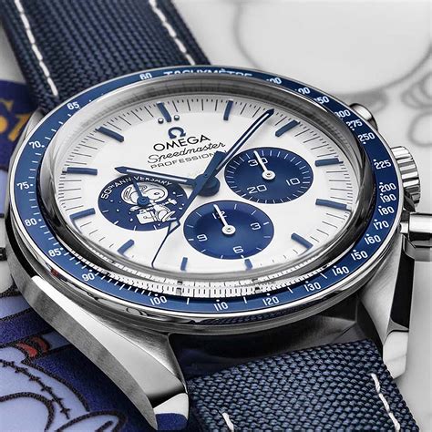 silver snoopy omega for sale|omega silver snoopy 50th anniversary.